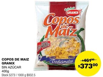 Atomo Conviene COPOS DE MAIZ GRANIX SIN AZÚCAR 400g oferta