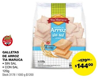 Atomo Conviene GALLETAS DE ARROZ TIA MARUCA 120g oferta