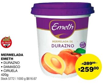Atomo Conviene MERMELADA EMETH 420g oferta