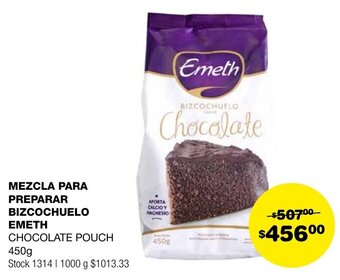 Atomo Conviene MEZCLA PARA PREPARAR BIZCOCHUELO EMETH 450g oferta