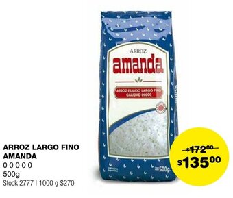 Atomo Conviene ARROZ LARGO FINO AMANDA 00000 500g oferta
