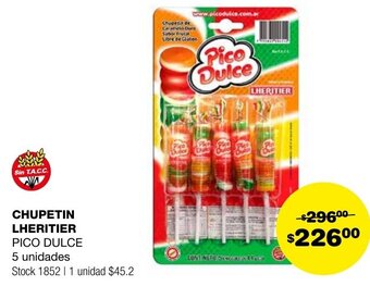 Atomo Conviene CHUPETIN LHERITIER PICO DULCE 5 unidades oferta