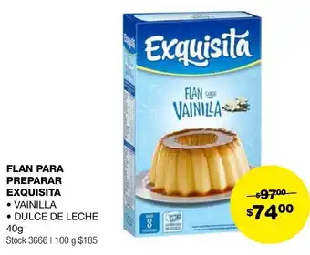 Atomo Conviene FLAN PARA PREPARAR EXQUISITA 40g oferta