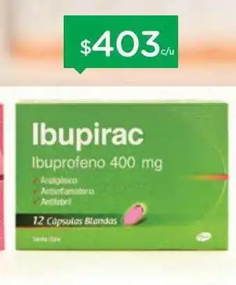 Farmacity Ibupirac ibuprofeno 400 mg oferta