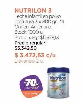 Farmacity Nutrilon 3 oferta