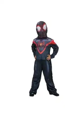 El Mundo del Juguete Disfraz infantil miles morales spiderman negro talle 1 oferta