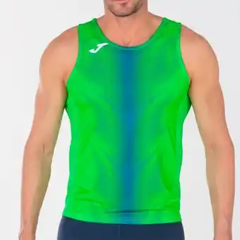 Joma Camiseta sin mangas hombre olimpia verde flúor royal oferta