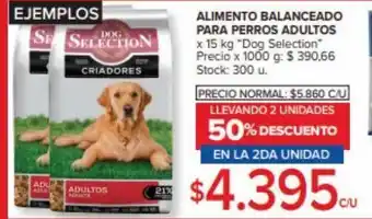 Carrefour Maxi Alimento balanceado para perros adultos dog selection x 15kg oferta