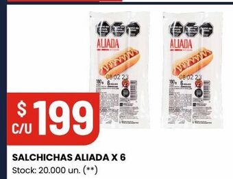 Changomas Salchichas aliada x 6un oferta
