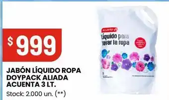 Changomas Jabón líquido ropa doypack aliada acuenta 3l oferta