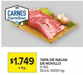Carrefour Maxi Tapa de nalga de novillo x kg oferta