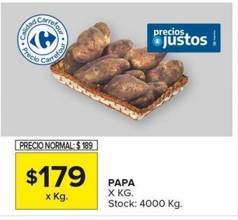 Carrefour Maxi Papa x kg oferta