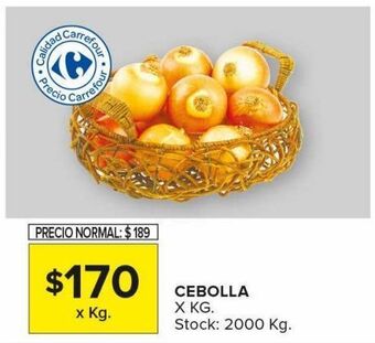 Carrefour Maxi Cebolla x kg oferta