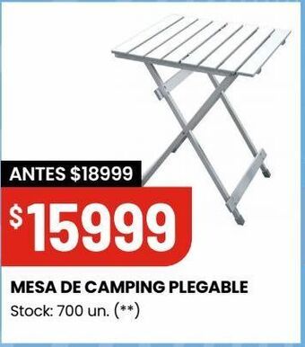 Changomas Mesa de camping plegable oferta