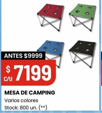 Changomas Mesa de camping oferta