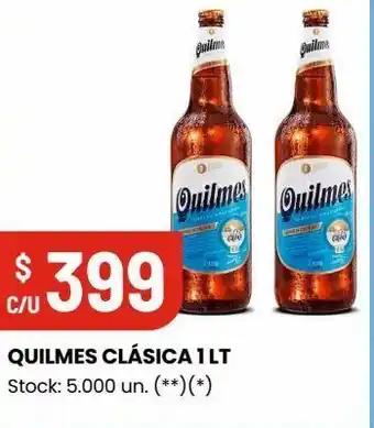 Changomas Cerveza quilmes clásica 1l oferta