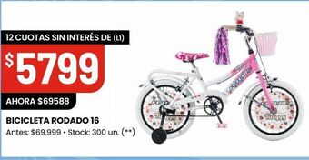 Changomas Bicicleta rodado 16 oferta