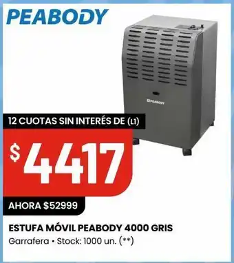 Changomas Estufa peabody oferta