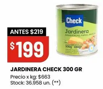 Changomas Jardinera check 300g oferta