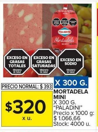 Carrefour Maxi Mortadela paladini mini x 300g oferta