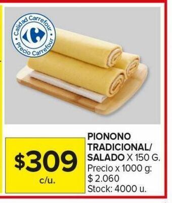 Carrefour Maxi Pionono tradicional/salado x 150g oferta