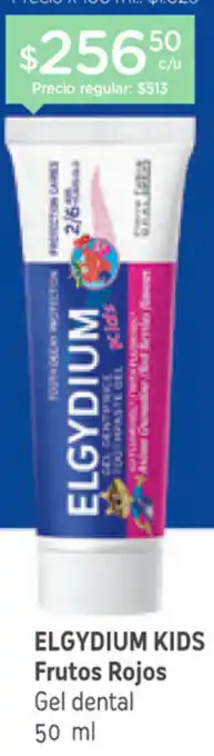 Farmacity Elgydium Kids Frutos Rojos Gel dental 50 ml oferta
