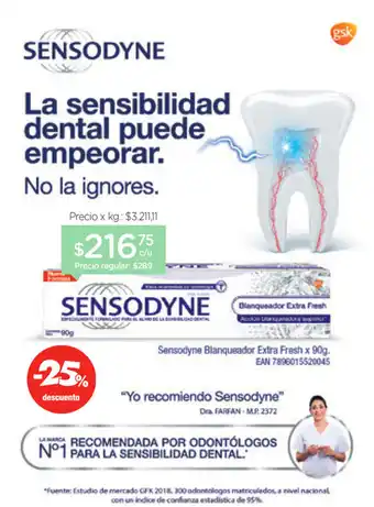 Farmacity Sensodyne La sensibilidad dental puede empeorar No la ignores oferta