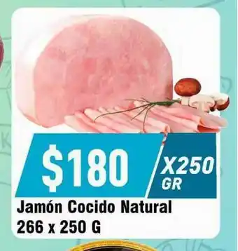 Supermercados Zeta Jamón Cocido Natural 266 x 250g oferta