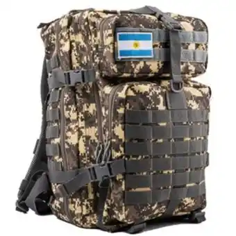 Frávega Mochila táctica gadnic 40lts militar porta notebook compartimentos varios , camo oscuro oferta