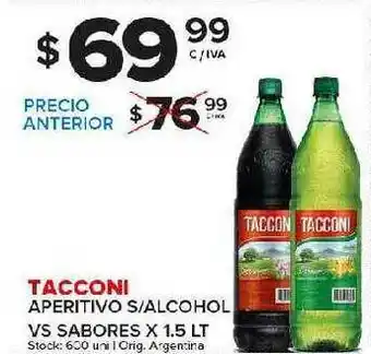 Carrefour Maxi Tacconi Aperitivo S Alcohol Vs Sabores x 1.5 Lt oferta