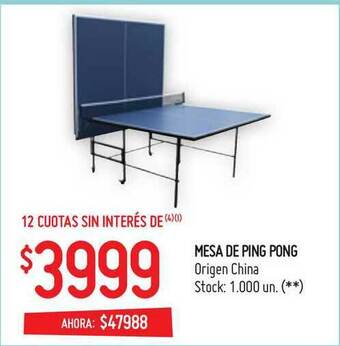 Changomas Mesa De Ping Pong oferta