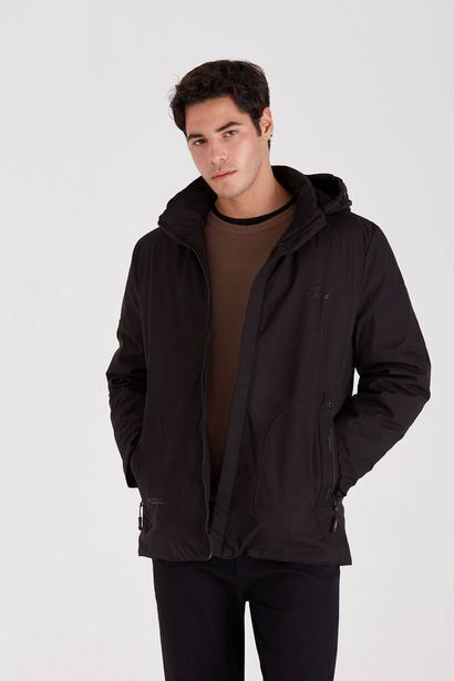 Macowens Campera microfibra clásica negra oferta
