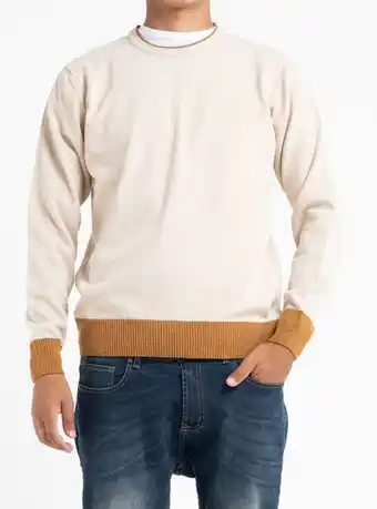 Sweater escote redondo comb