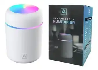 Frávega Humidificador ultrasónico difusor aromatizador 300ml usb rgb blanco oferta