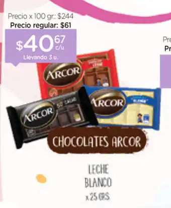 Farmacity Chocolate Arcor oferta