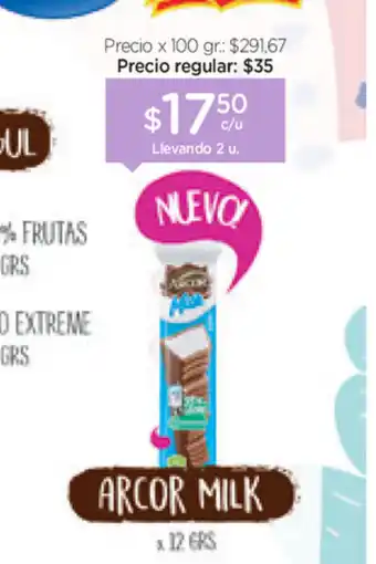 Farmacity Arcor Milk x12grs oferta