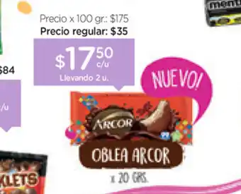Farmacity Oblea Arcor x20grs oferta