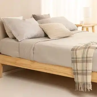 Arredo Juego de sábanas queen size línea egipcia liso oferta