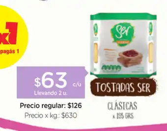 Farmacity Tostadas Ser Clásicas x195grs oferta