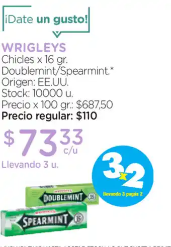 Wrigleys Chicles x 16gr