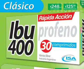 Farmacity Ibuprofeno 400 oferta