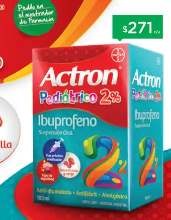 Farmacity Actron Pediátrico 2% Ibuprofeno oferta
