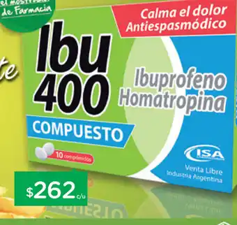 Farmacity Ibu400 Ibuprofeno Homatropina oferta