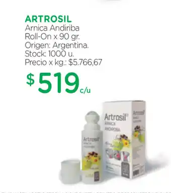 Farmacity Artrosil Arnica Andriba Roll On x 90gr oferta