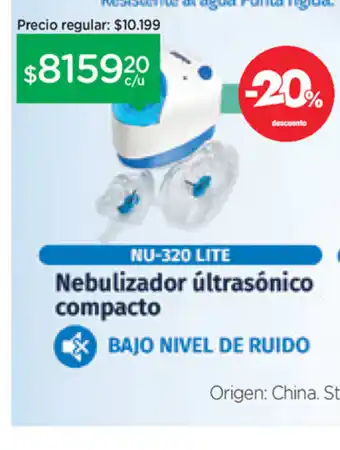 Farmacity Nebulizador últrasónico compacto oferta