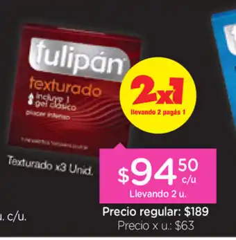 Farmacity Tulipán Texturado x 3ud oferta
