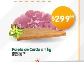 Supermercados Buenos Días Paleta de Cerdo x1 kg oferta