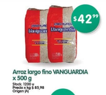 Supermercados Buenos Días Vanguardia Arroz largo fino x 500g oferta