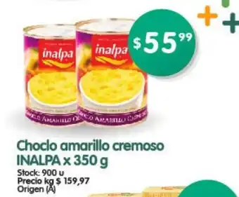 Supermercados Buenos Días Inalpa Choclo amarillo cremoso x 350g oferta