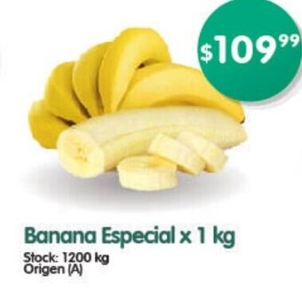 Supermercados Buenos Días Banana Especial x 1kg oferta
